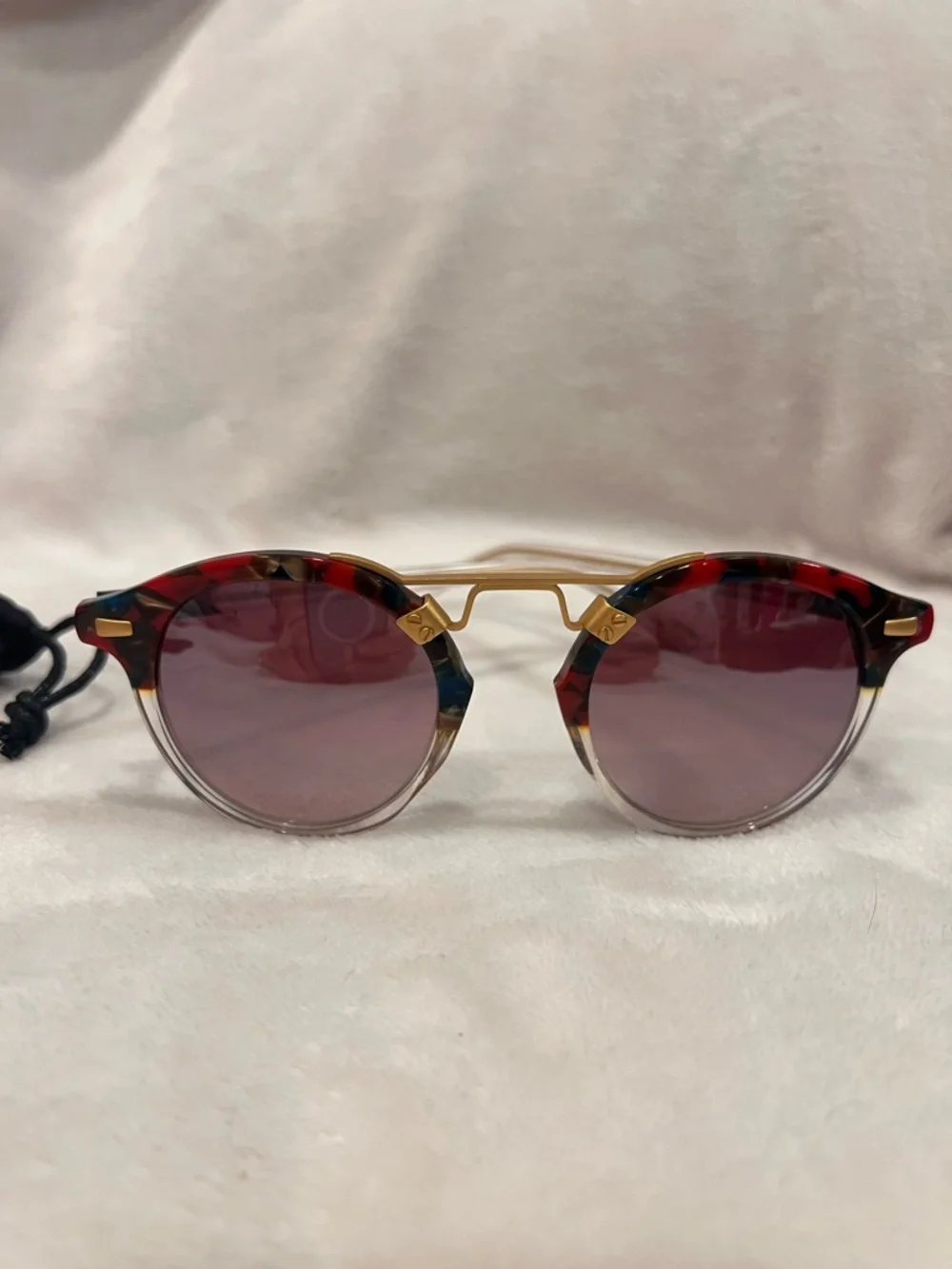 KREWE St Louis Sunglasses with Gold Bridge - Picture 3 of 5